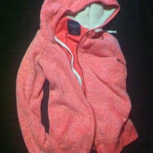 Pink american eagle zip up