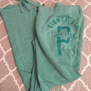 Light green Victoria's Secret PINK lounge pant