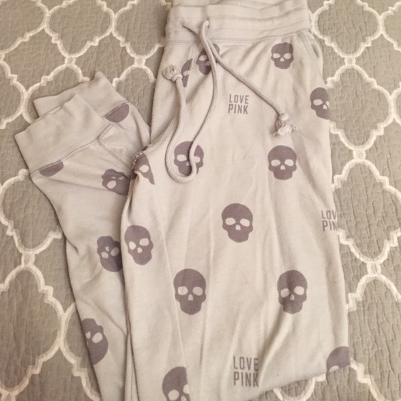 Victoria's Secret PINK skull joggers
