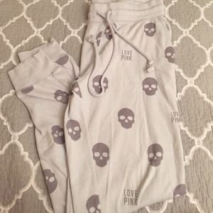 Victoria's Secret PINK skull joggers
