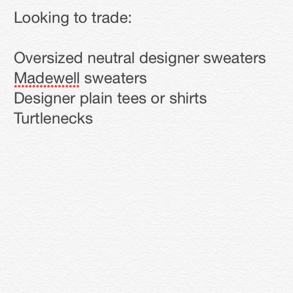 Looking for to trade!