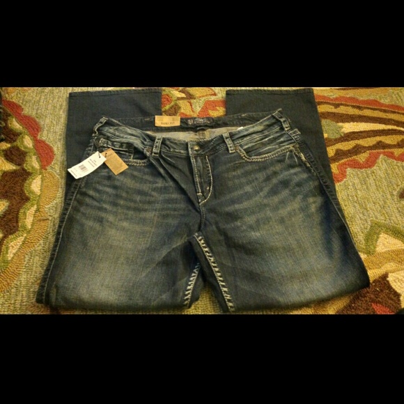 New! Silver Jeans Plus Suki Slim Bootcut, 18 x 31