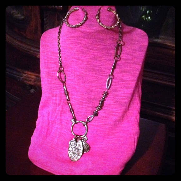 Necklace and earrings