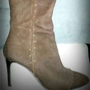 MAX Studio Upper Leather Studded Boots
