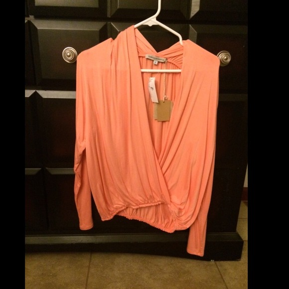 Brand new FE long sleeve open front blouse