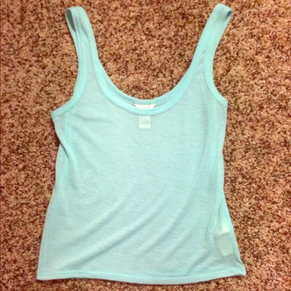 Light blue XXI crop top tank