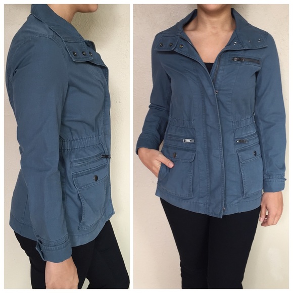 GAP Jackets & Blazers - New Gap Blue Cargo Jacket