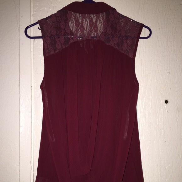 Burgundy Blouse - Picture 2 of 3