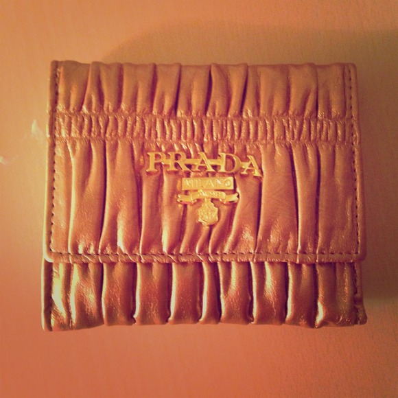 Bronze Prada Wallet