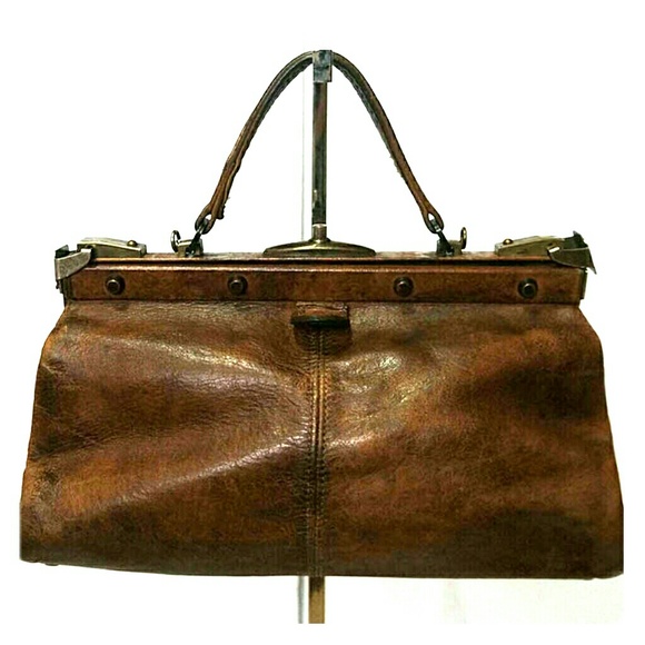 Vintage Leather Satchel Bag