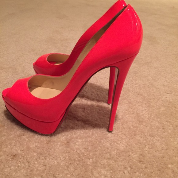 SOLD/--Christian Louboutin pink lady peep 40.5