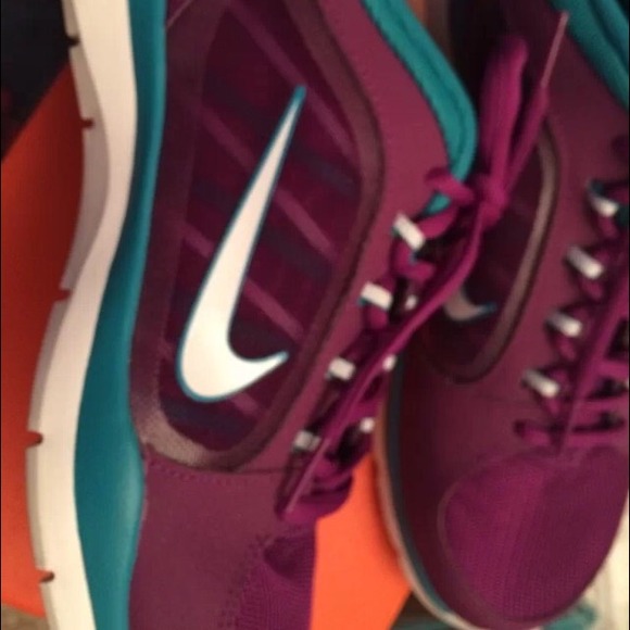 Purple/Blue Nike Flex Trainer 4