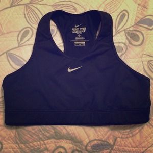 Nike Pro Combat compression black sports bra!