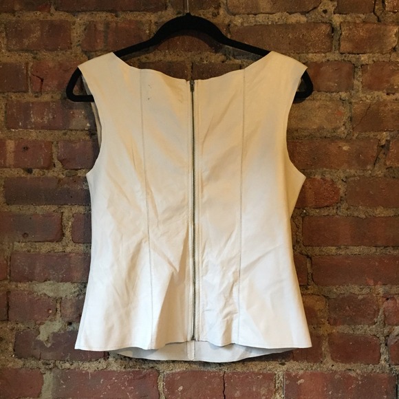 *HOST PICK* Real Leather zipup top! - Picture 2 of 4