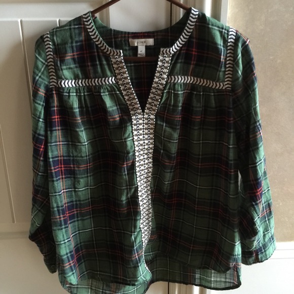 J Crew peasant blouse
