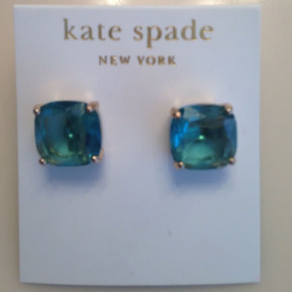 Kate Spade square earrings & Wristlet