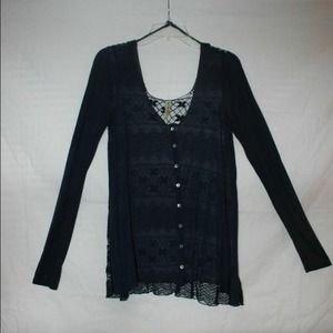 Long Sleeve FP crochet top