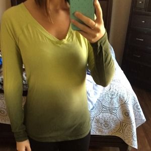 Ombré style long sleeve top