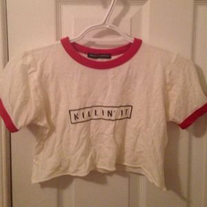 Brandy Melville Killin It Crop Top
