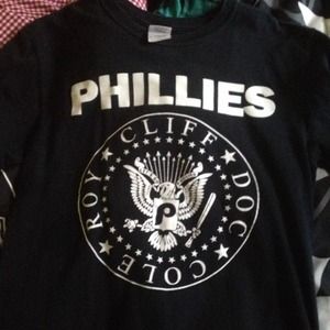 Phillies baseball shirt.