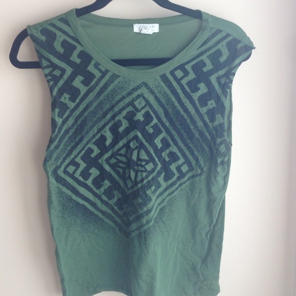 Olive muscle tank