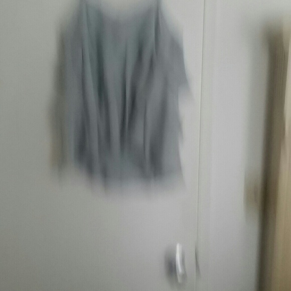 SOLD Chiffon Gray sexy ruffled blouse - Picture 3 of 3