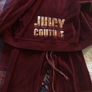 Juicy Couture Velour Sequined Sweatsuit