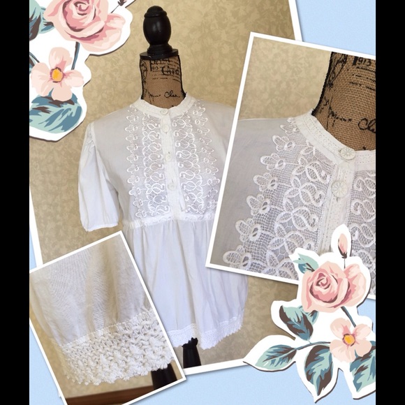 Mix Nouveau Tops - 👚Host pick👚 White Mandarin Collar Blouse