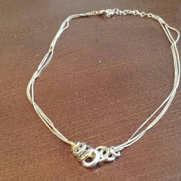 Two-toned Circle Necklace