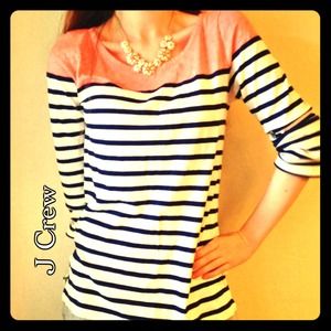 🎀J Crew 3/4 Sleeve Striped Shirt🎀