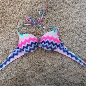 multi color PINK swim top