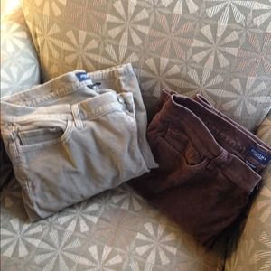 Sonoma bootcut cords. 2 pair one tan,one brown.