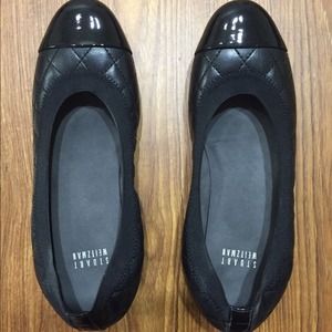 Quiltable Black Nappa Flats