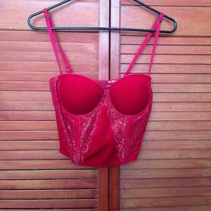 Red Velvet Bustier