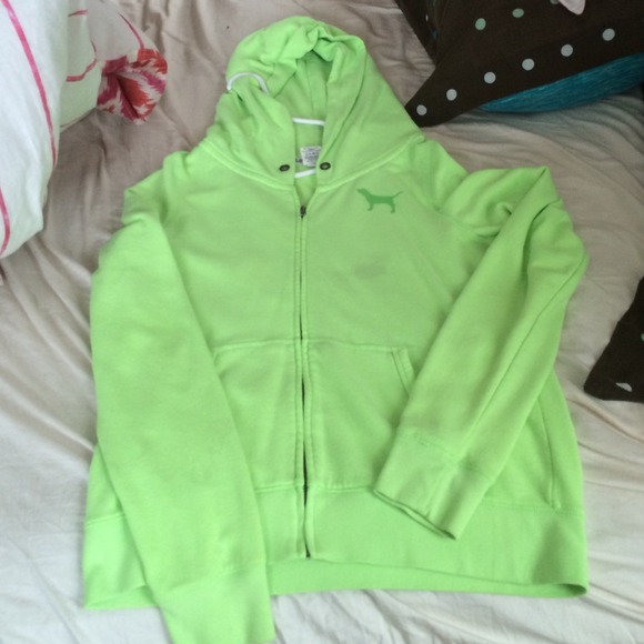 Lime green victoria secret jacket
