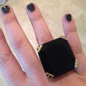 Tory Burch black onyx ring!