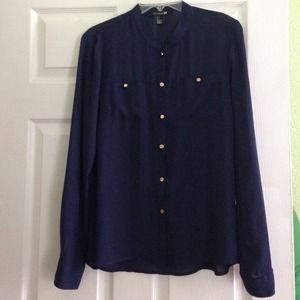 🚫Traded🚫 Navy blue long sleeve top