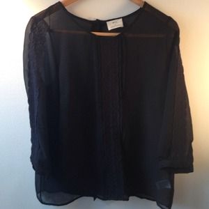 Urban Outfitters Pins and Needles Sheer Shirt