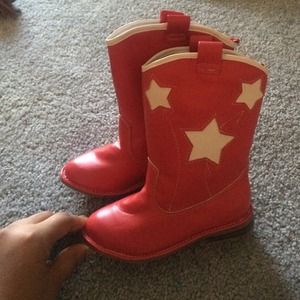 Toddler red cowboy boots