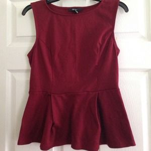 Burgundy top