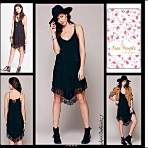 Free people lace eyelash slip dress.