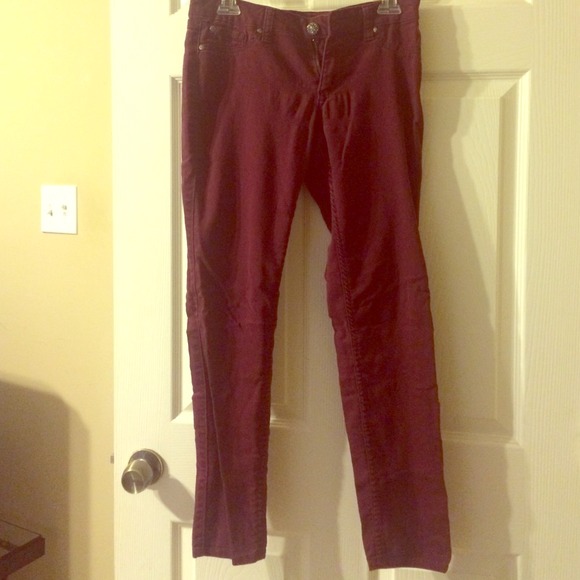 Maroon skinnies