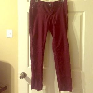 Maroon skinnies