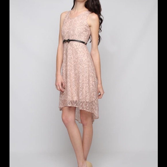 Hi- Lo Lace Dress - Picture 2 of 3