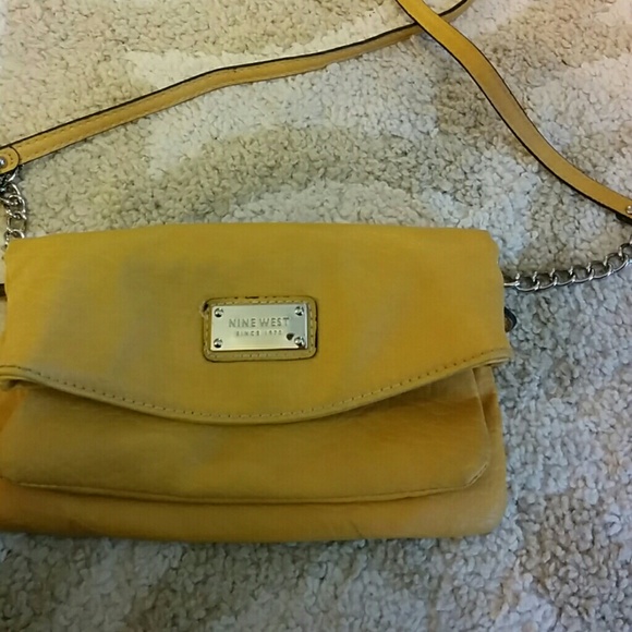 Mustard yellow clutch
