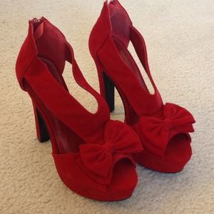 Women's Red High Heels size 7.5
