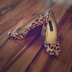 Steven by Steve Madden cheetah wedges