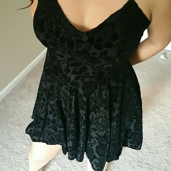 Black skater dress