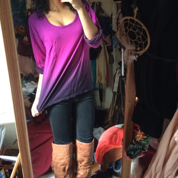 🚫🚫sold🚫🚫Ombré magenta/purple top 😍 - Picture 2 of 2