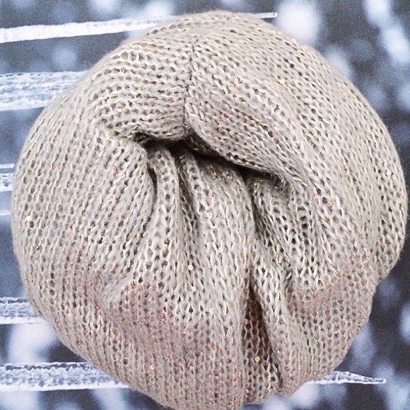 Grey Sequin Infinity Scarf - Picture 1 of 3